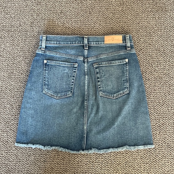 NWOT 7 for all mankind denim skirt - Picture 2 of 4